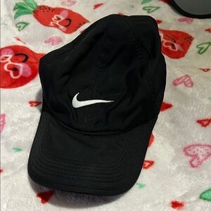 Nike Black Cap with White Logo